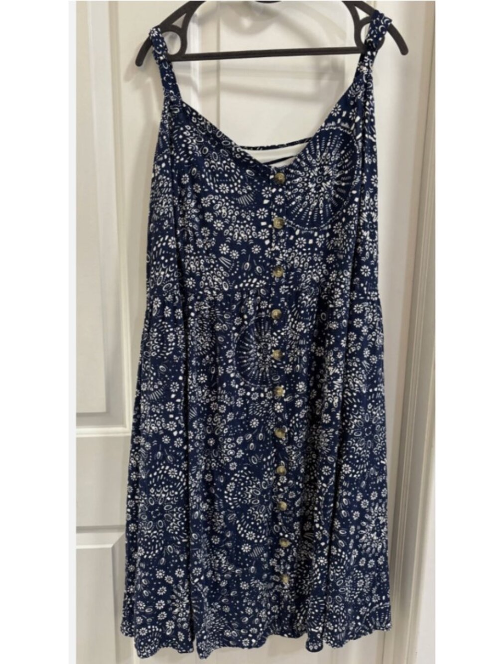 Torrid Size 6X Flowy Dress Adjustable Straps Plus Size Flowy Boho